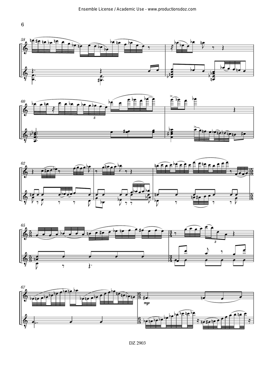 Sonata Sonata Flute scores gallery preview page 6