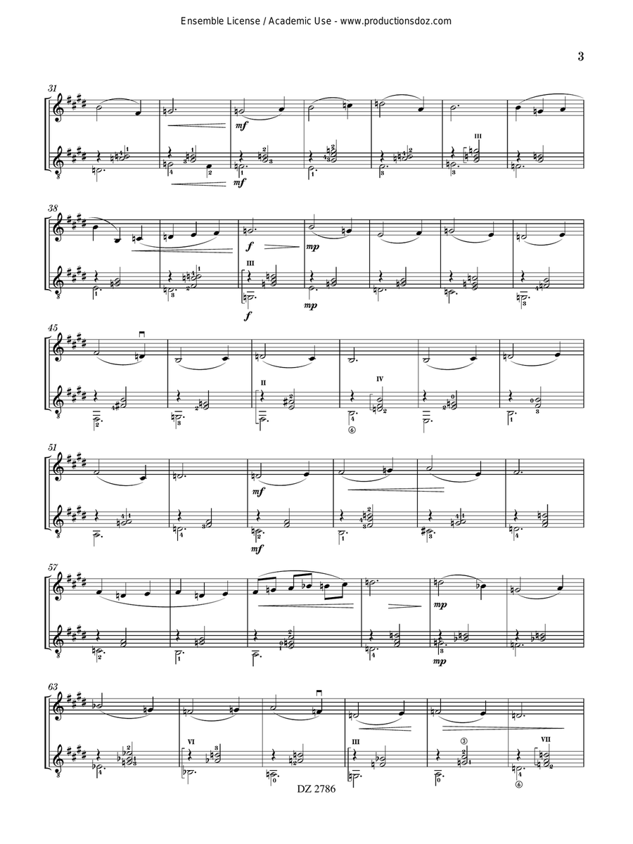 Trois bagatelles Trois bagatelles Violin scores gallery preview page 3