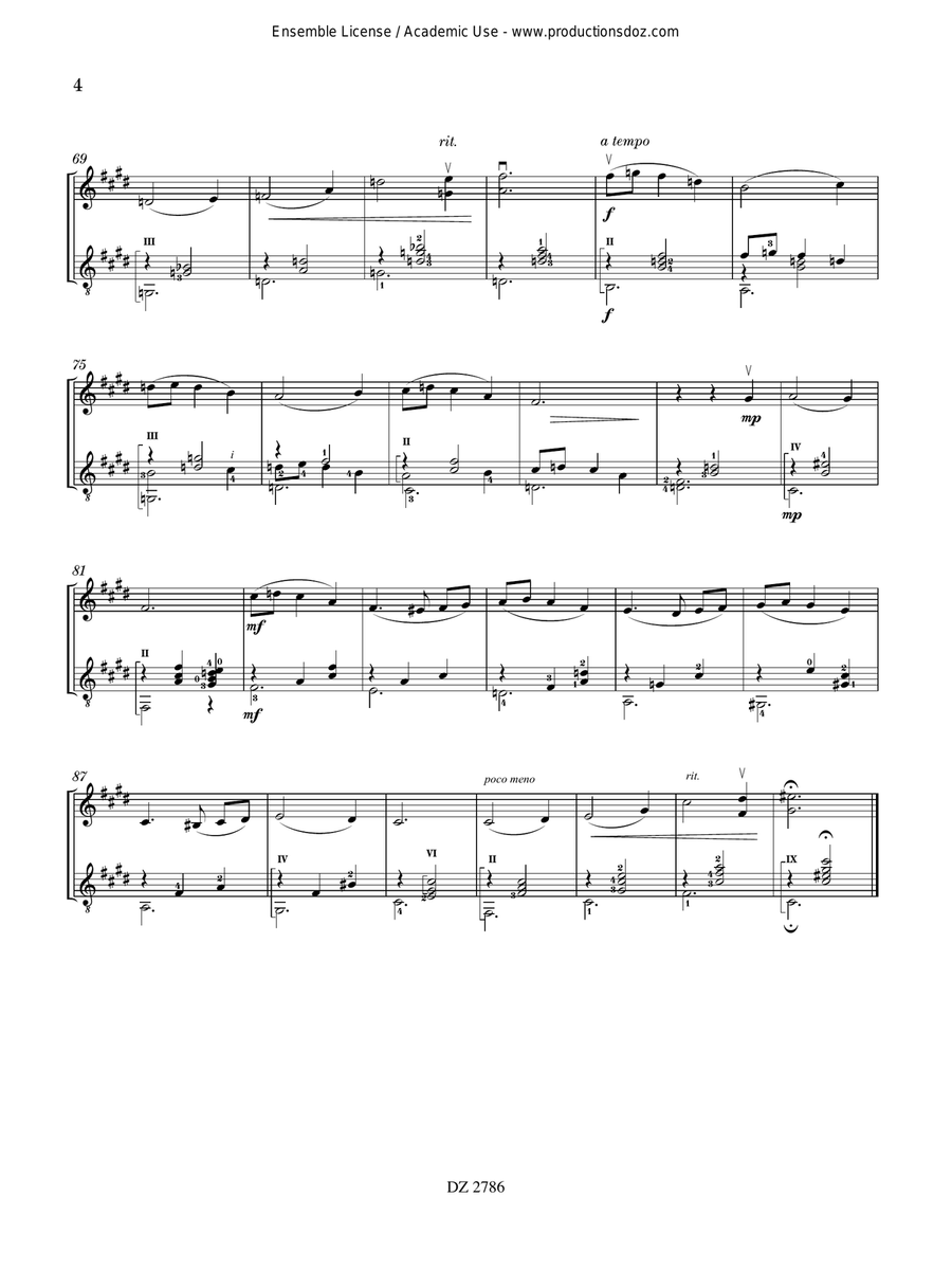 Trois bagatelles Trois bagatelles Violin scores gallery preview page 4