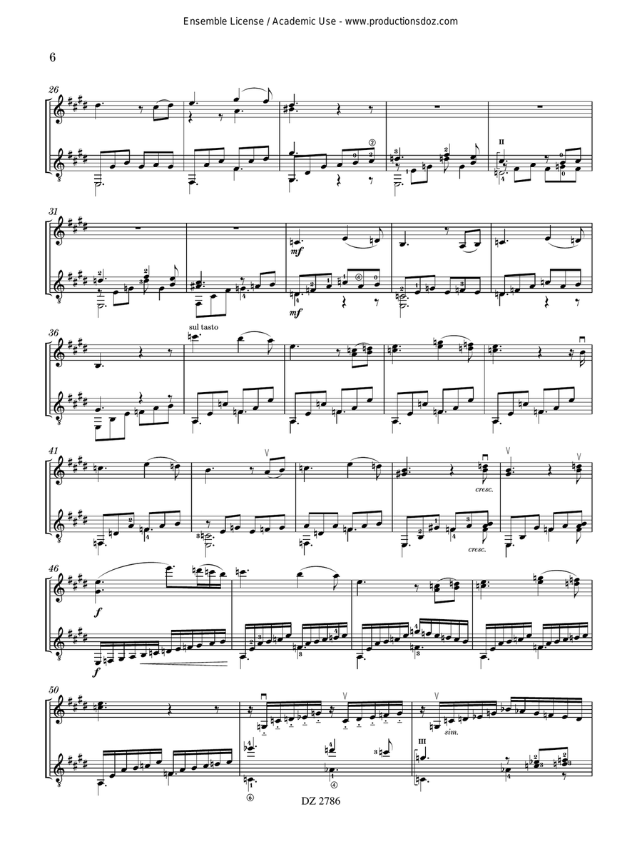Trois bagatelles Trois bagatelles Violin scores gallery preview page 6