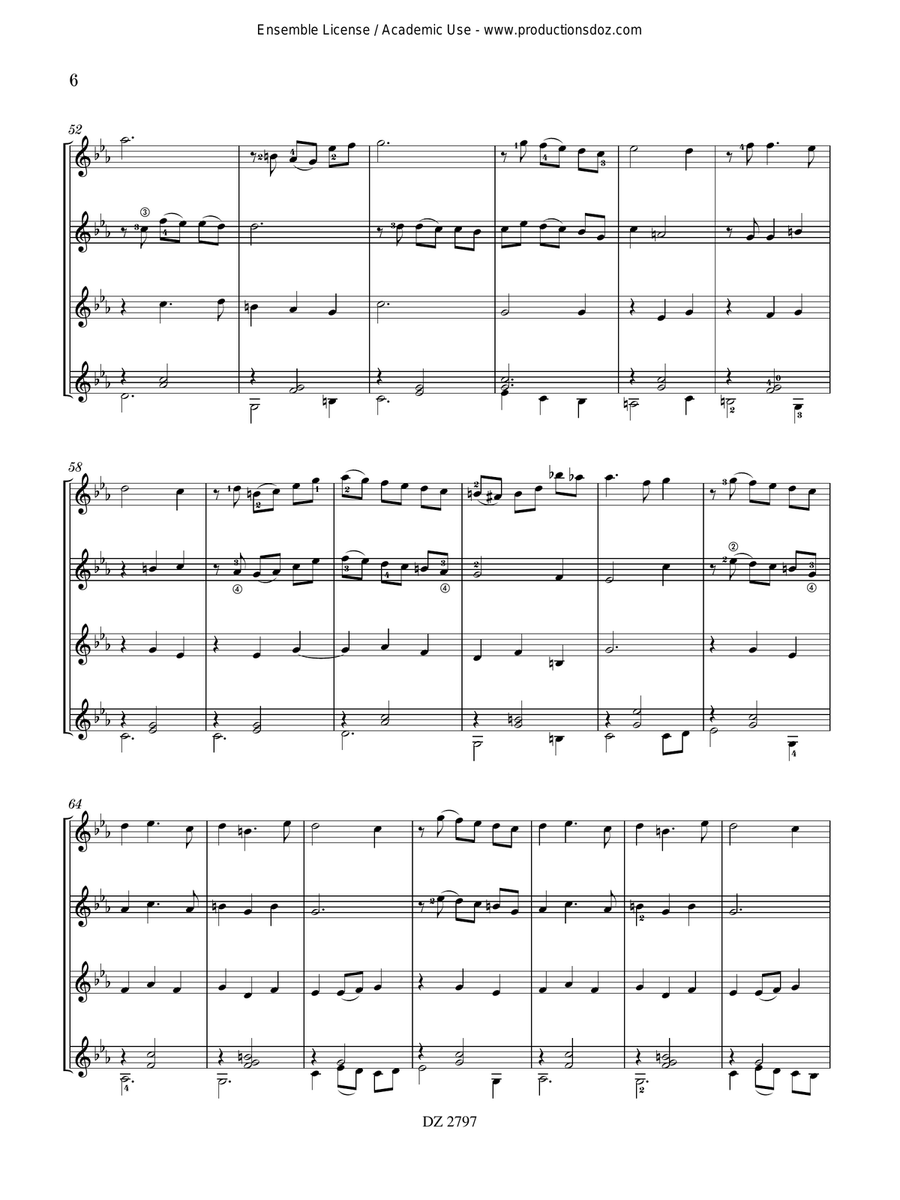 Valse du premier rendez-vous Guitar Ensemble scores gallery preview page 6