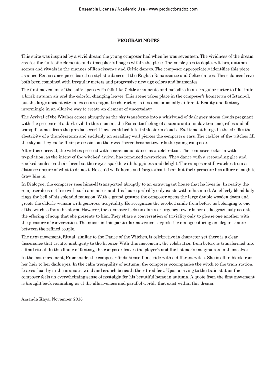 The Suite of the Witches Classical Guitar scores gallery preview page 3