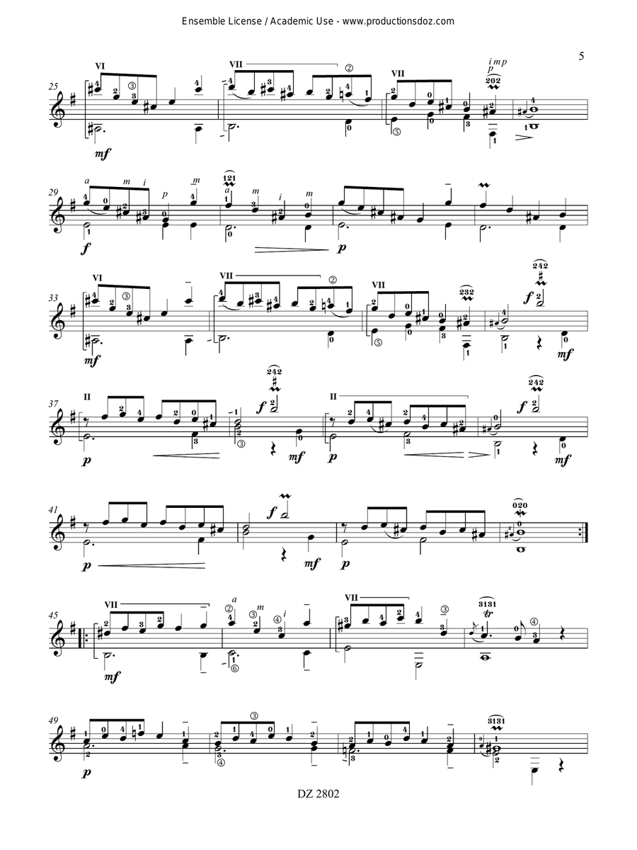 15 Sonates 15 Sonates Classical Guitar scores gallery preview page 5