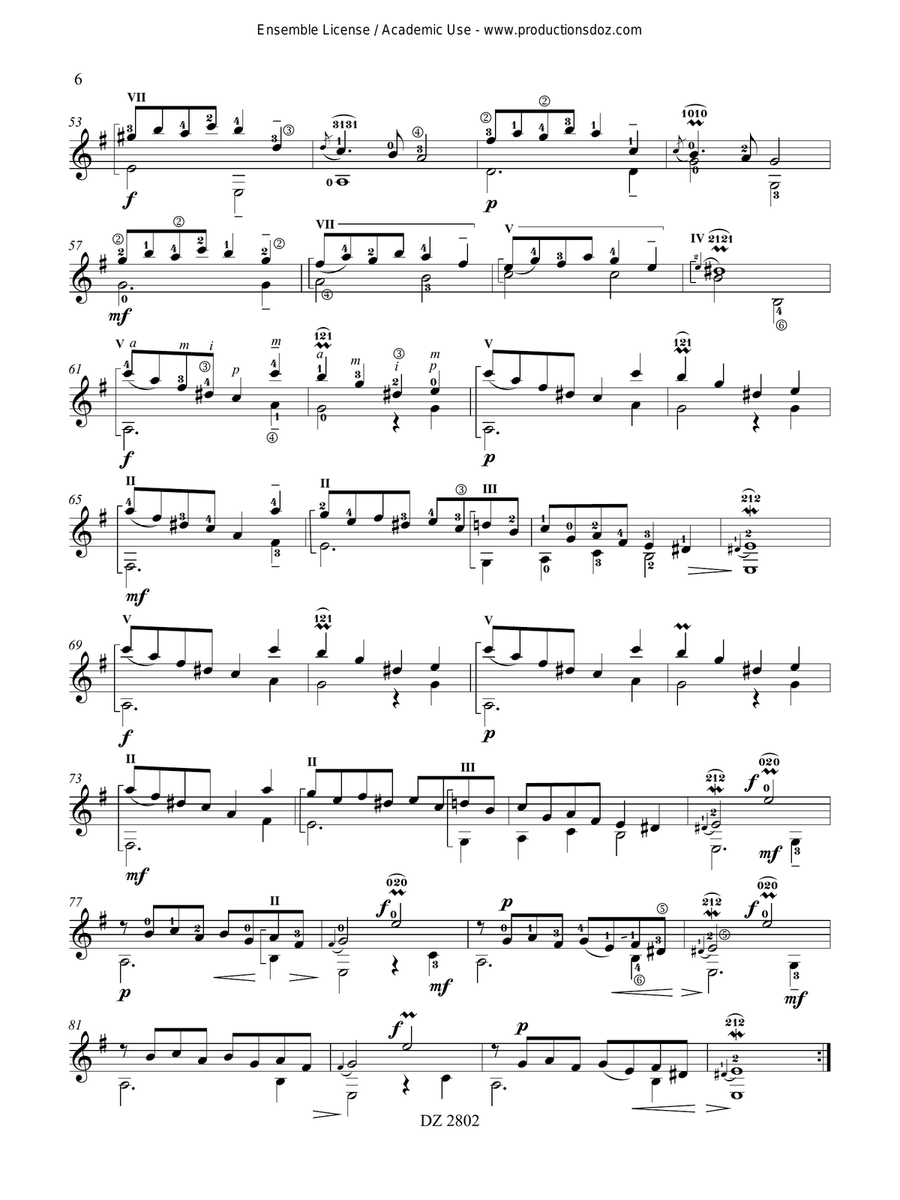 15 Sonates 15 Sonates Classical Guitar scores gallery preview page 6