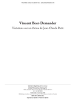 Variations sur un thème de Jean-Claude Petit