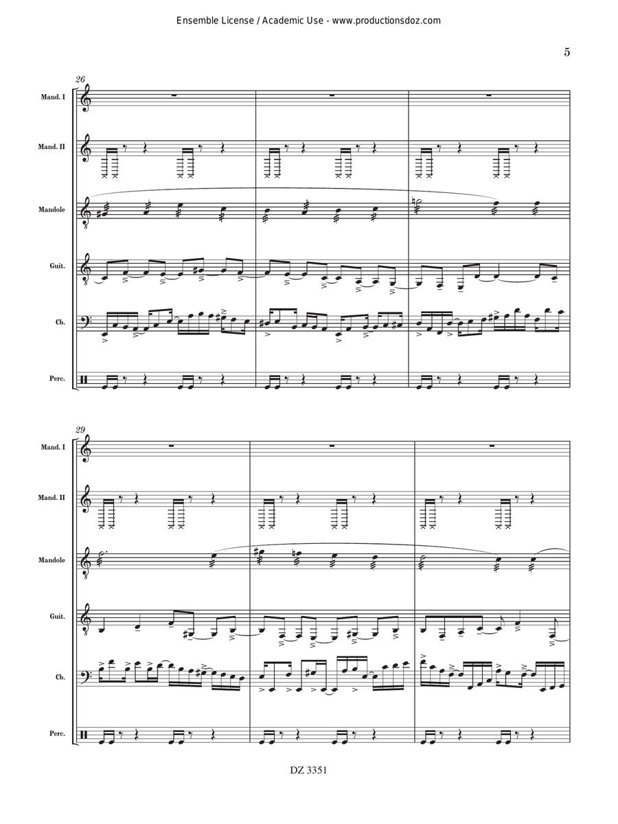 Mare Nostrum Mare Nostrum Orchestra scores gallery preview page 5