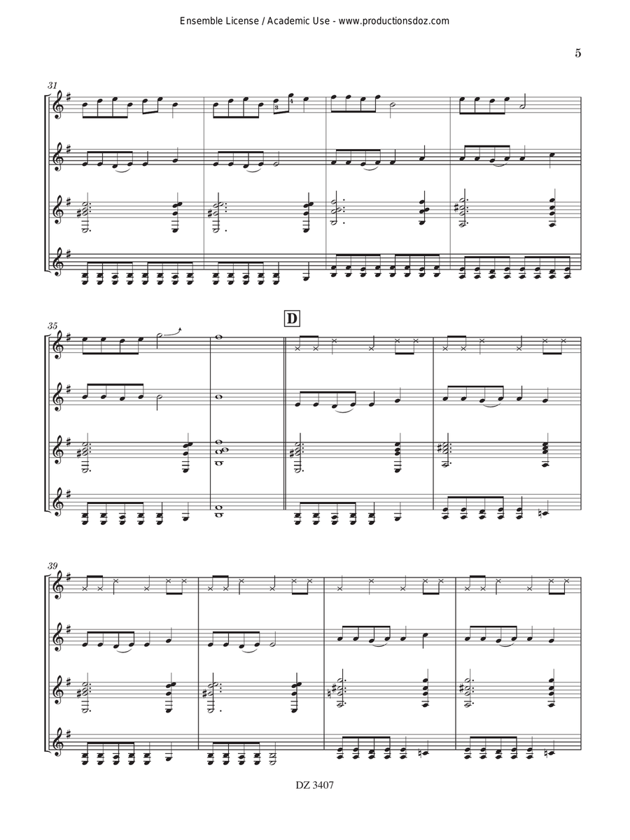 L'instant Rock L'instant Rock Guitar Ensemble scores gallery preview page 5