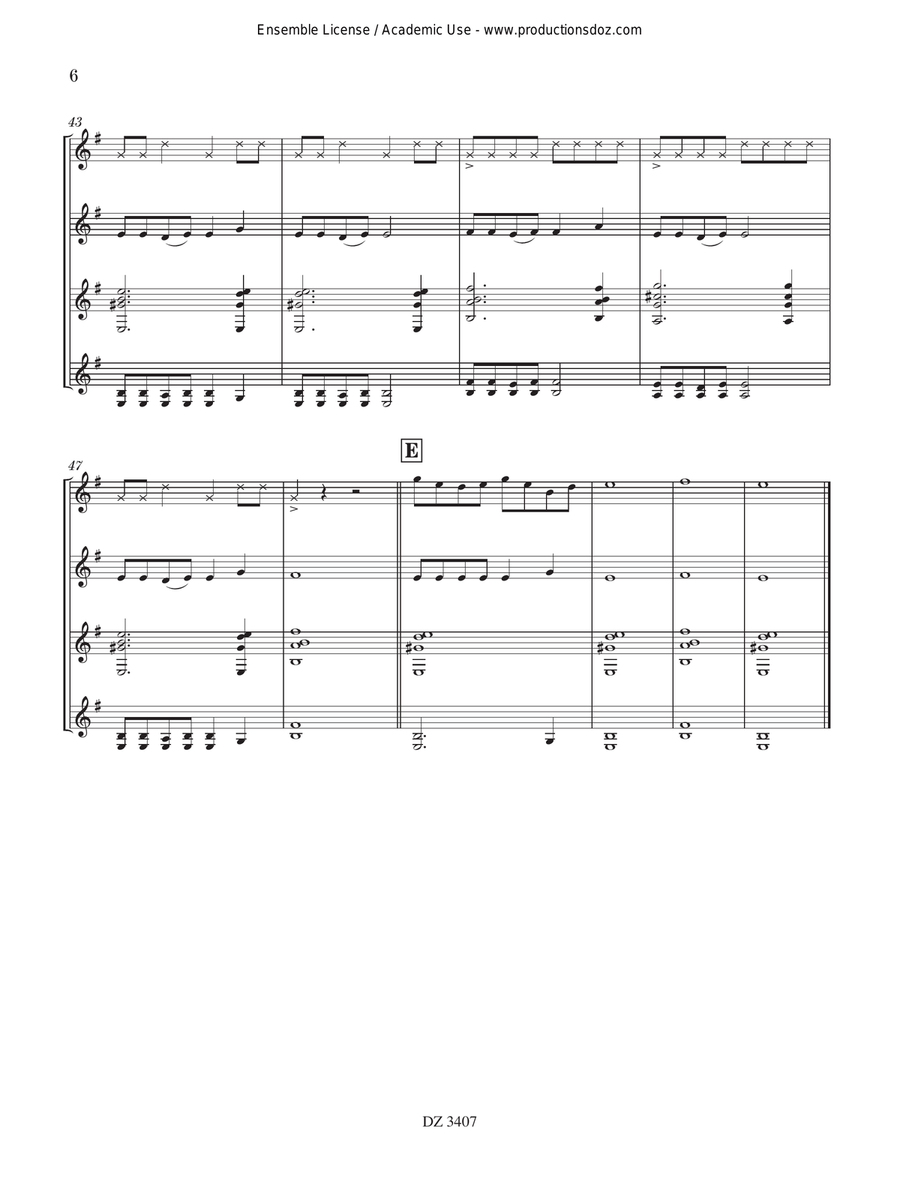 L'instant Rock L'instant Rock Guitar Ensemble scores gallery preview page 6