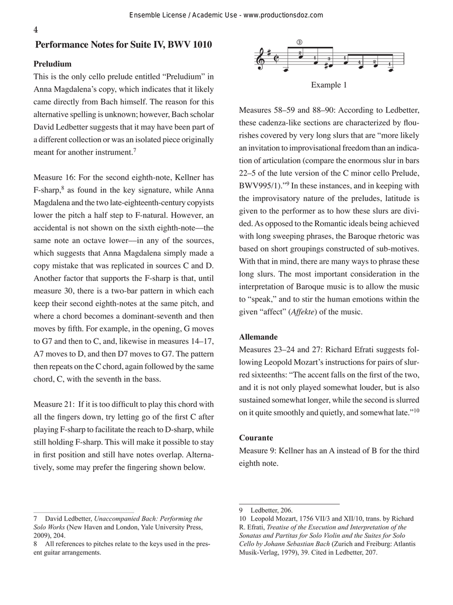 Cello Suites 4, 5, 6 BWV 1010, 1011, 1012 Cello scores gallery preview page 4
