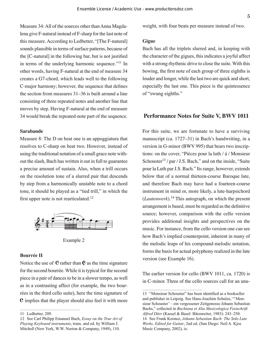Cello Suites 4, 5, 6 BWV 1010, 1011, 1012 Cello scores gallery preview page 5