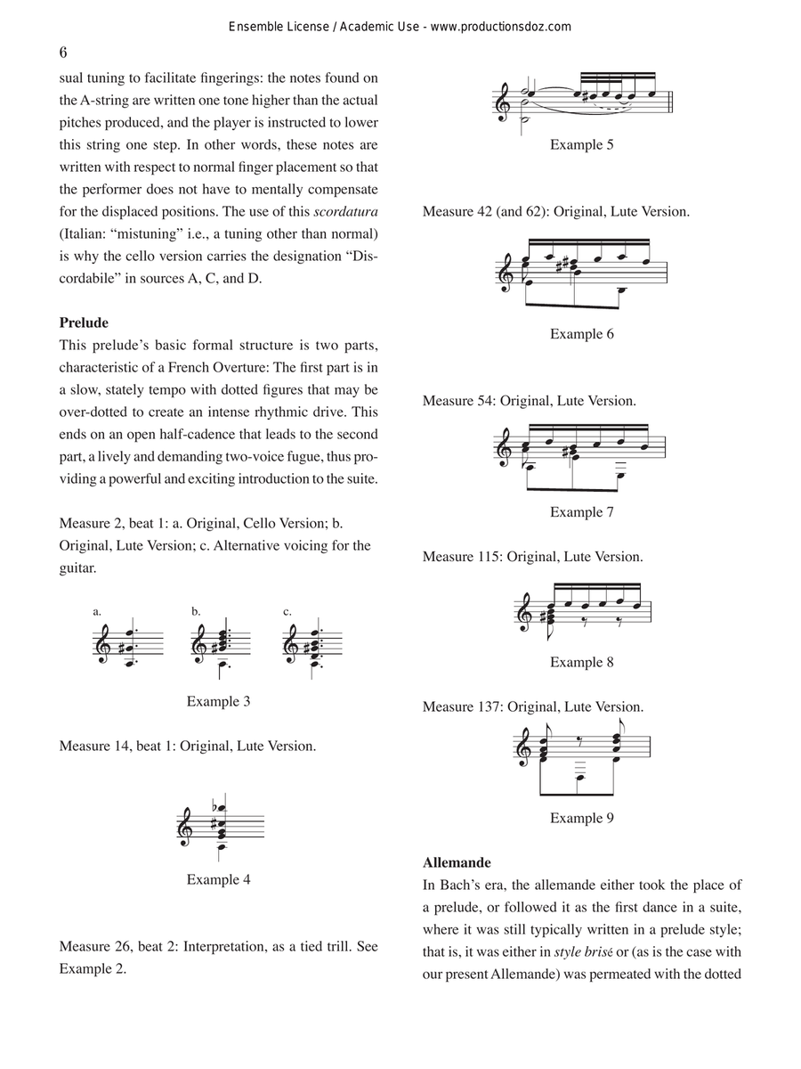 Cello Suites 4, 5, 6 BWV 1010, 1011, 1012 Cello scores gallery preview page 6