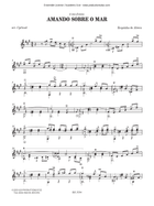 Amando sobre o mar Classical Guitar scores gallery preview page 3