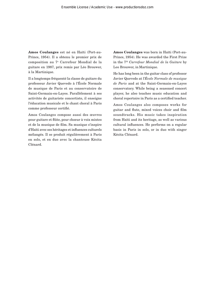 Variations sur l’air «Adieu Foulard» Classical Guitar scores gallery preview page 2