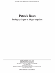 Prologue, fougue et allegro trépidant