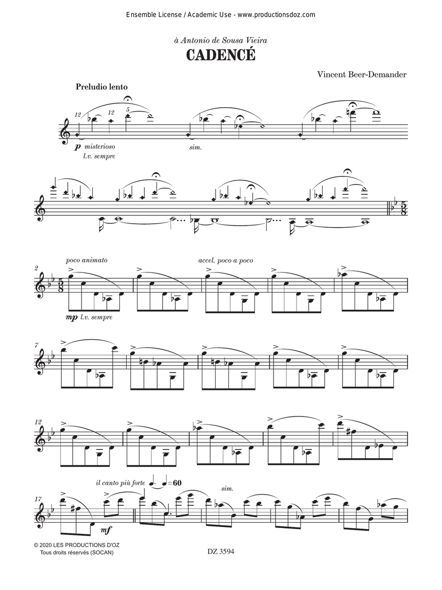 Cadencé Cadencé Mandolin scores gallery preview page 3