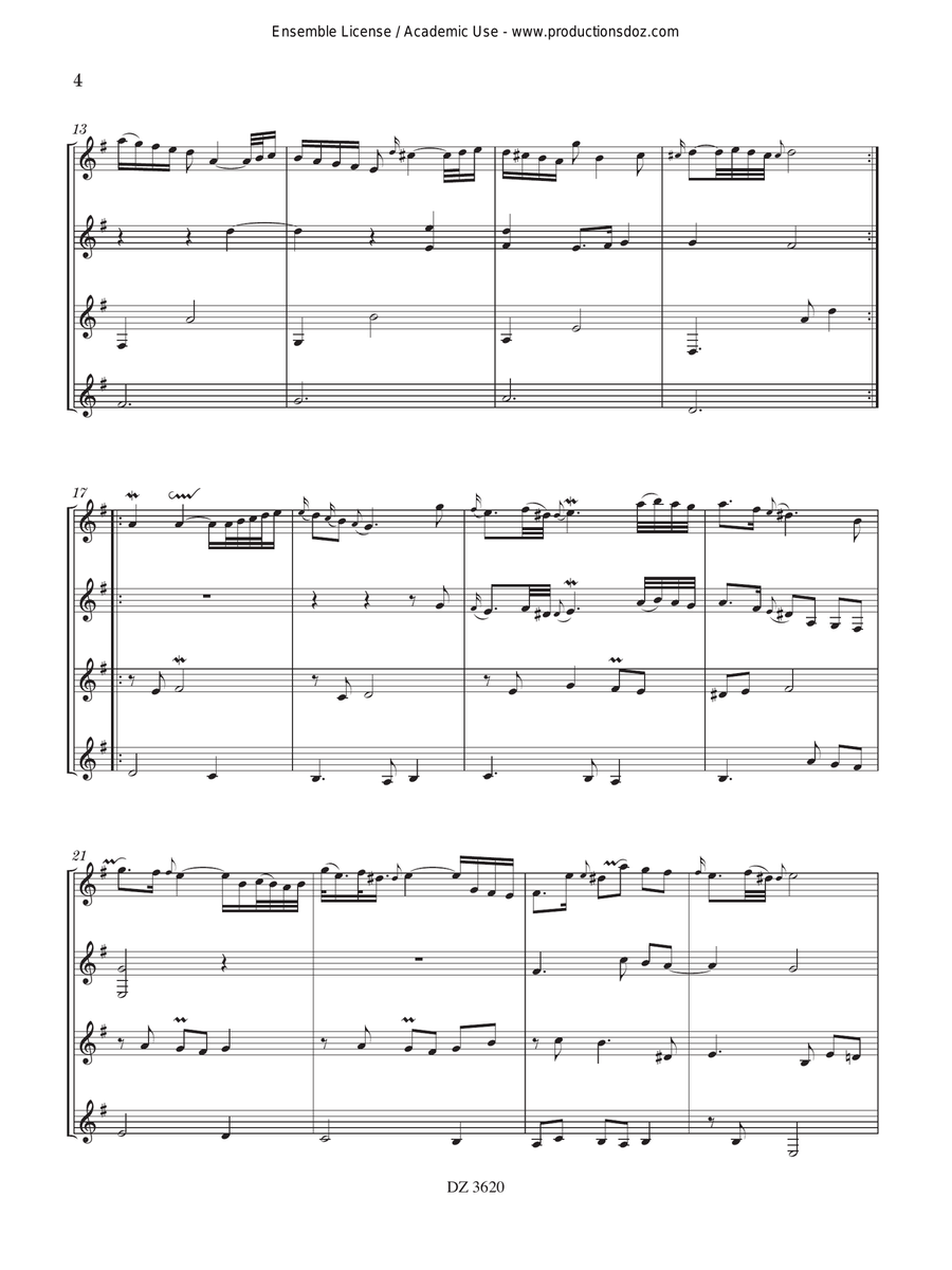 Goldberg Variations Goldberg Variations Guitar Ensemble scores gallery preview page 4