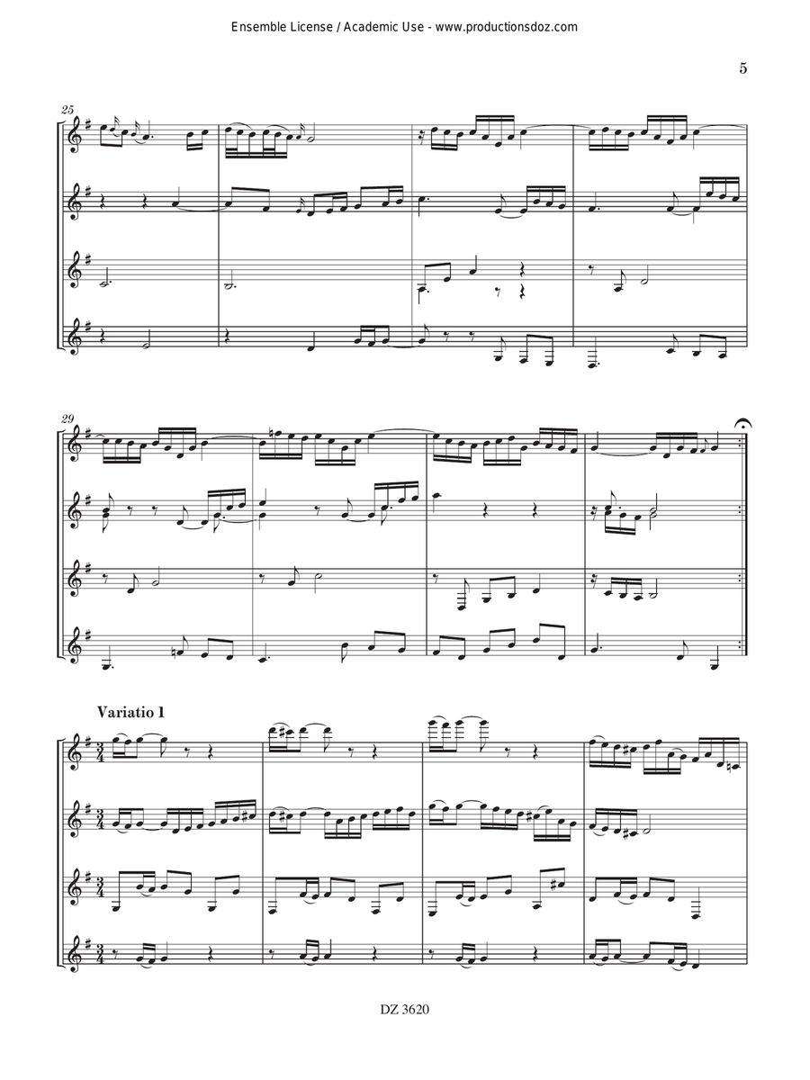 Goldberg Variations Goldberg Variations Guitar Ensemble scores gallery preview page 5