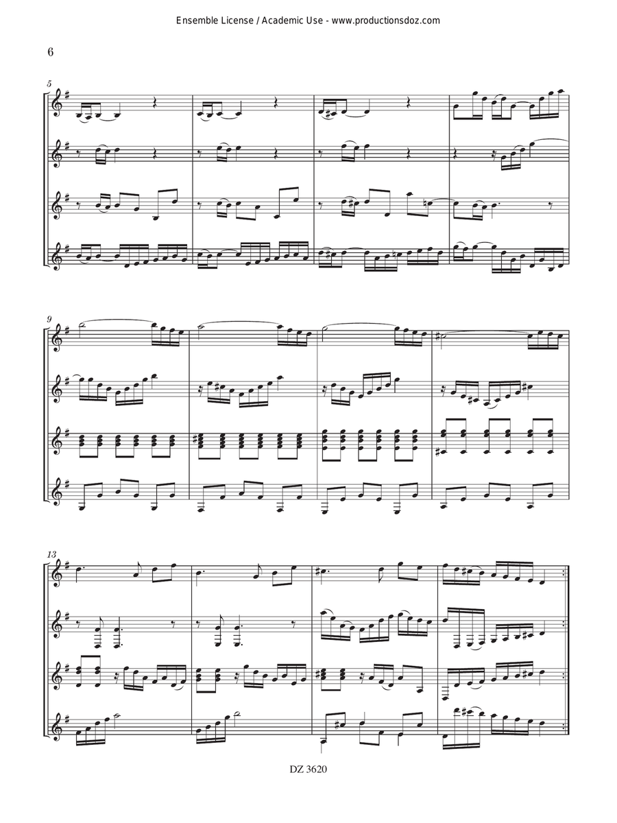 Goldberg Variations Goldberg Variations Guitar Ensemble scores gallery preview page 6