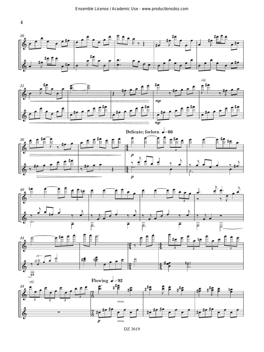 Distracted by the Stones on the Path Classical Guitar scores gallery preview page 4