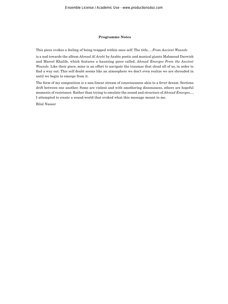 ...From Ancient Wounds ...From Ancient Wounds Classical Guitar scores gallery preview page 2