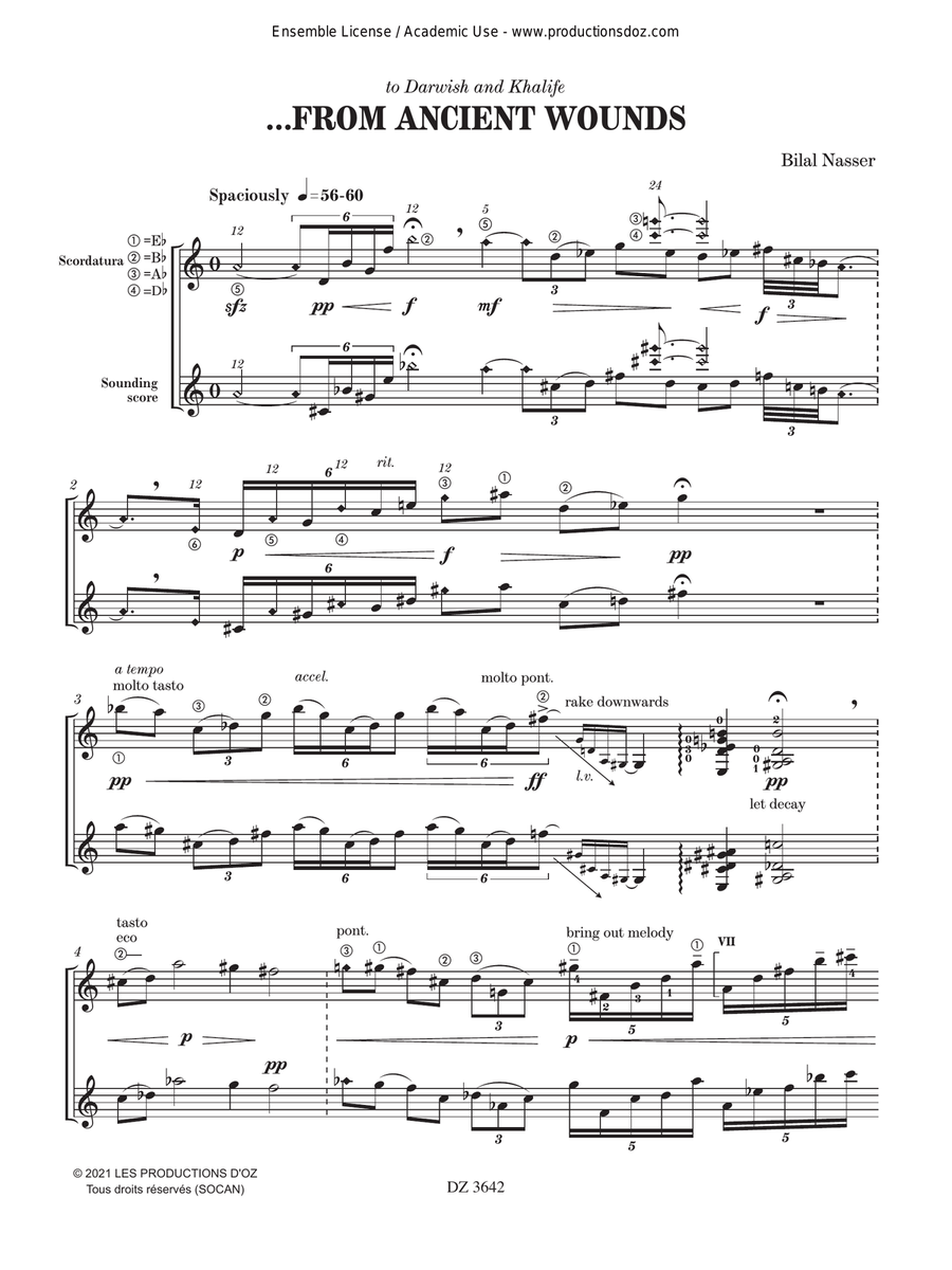 ...From Ancient Wounds ...From Ancient Wounds Classical Guitar scores gallery preview page 3