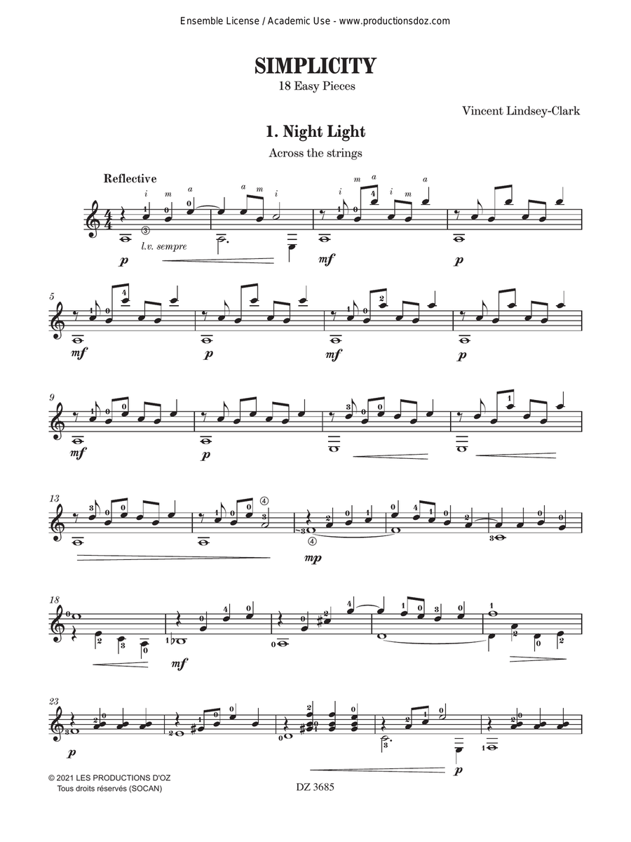 Simplicity Simplicity Classical Guitar scores gallery preview page 4