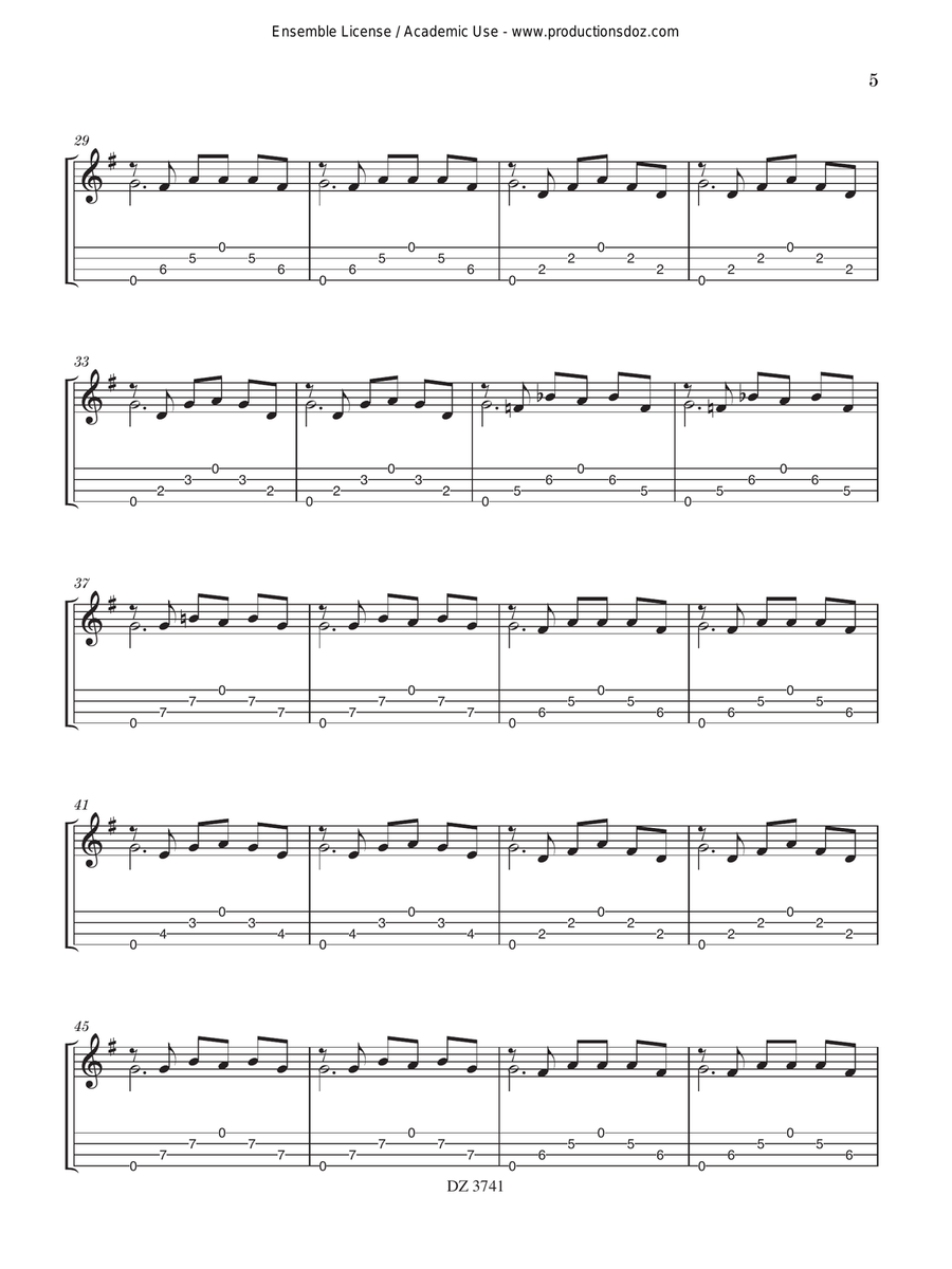 Mercurius: Suite in 3 Movements Ukulele scores gallery preview page 5