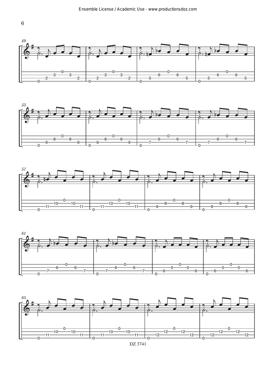 Mercurius: Suite in 3 Movements Ukulele scores gallery preview page 6