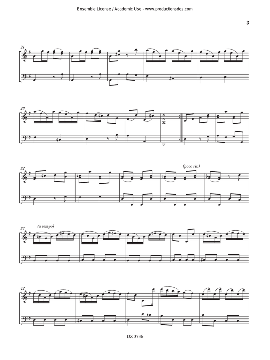 Sonata Sonata Double Bass scores gallery preview page 3