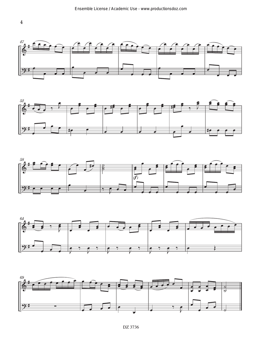 Sonata Sonata Double Bass scores gallery preview page 4