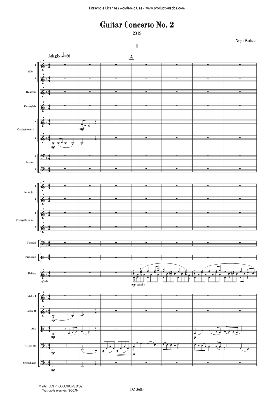 Guitar Concerto No. 2 Guitar Concerto No. 2 Orchestra scores gallery preview page 3