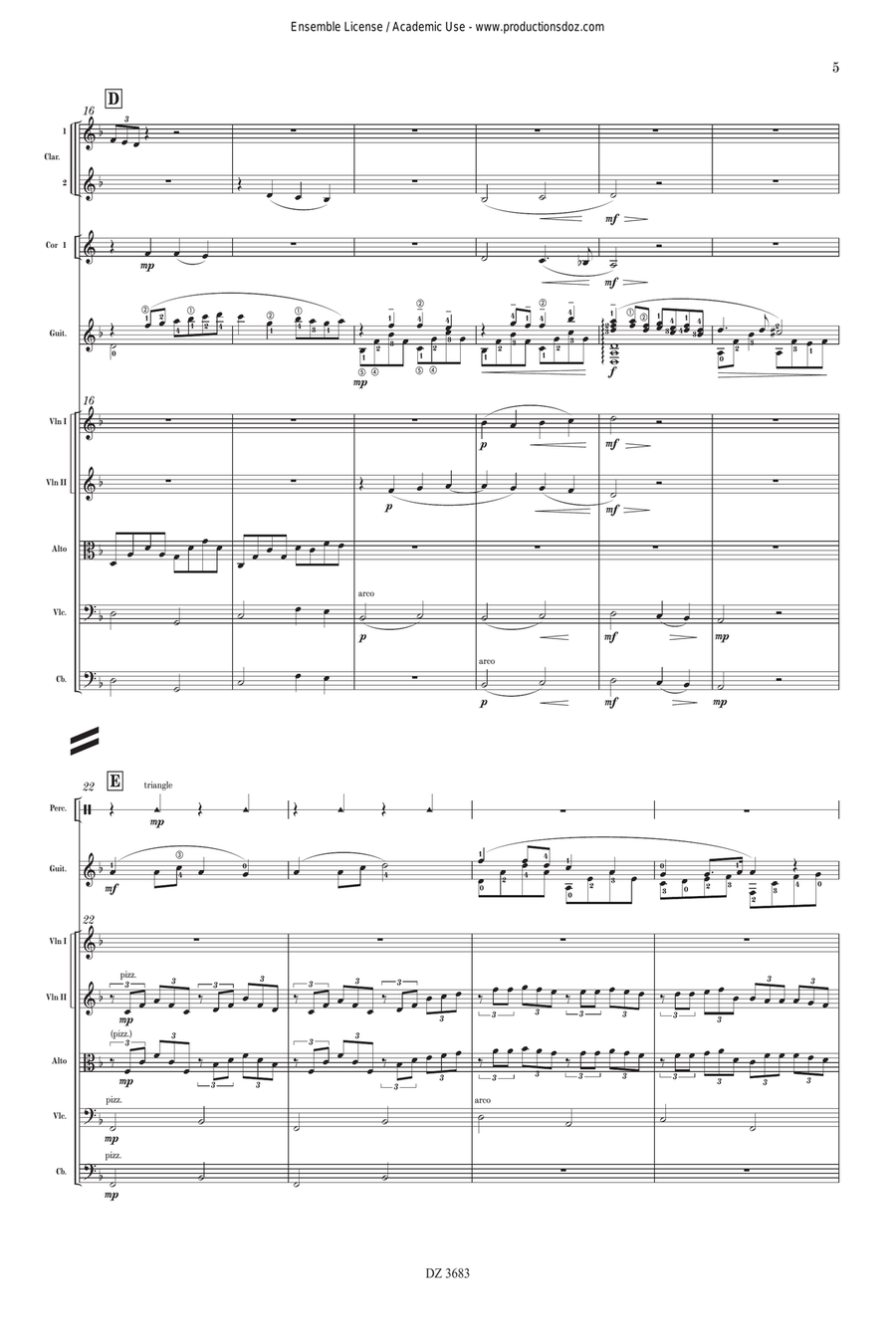 Guitar Concerto No. 2 Guitar Concerto No. 2 Orchestra scores gallery preview page 5