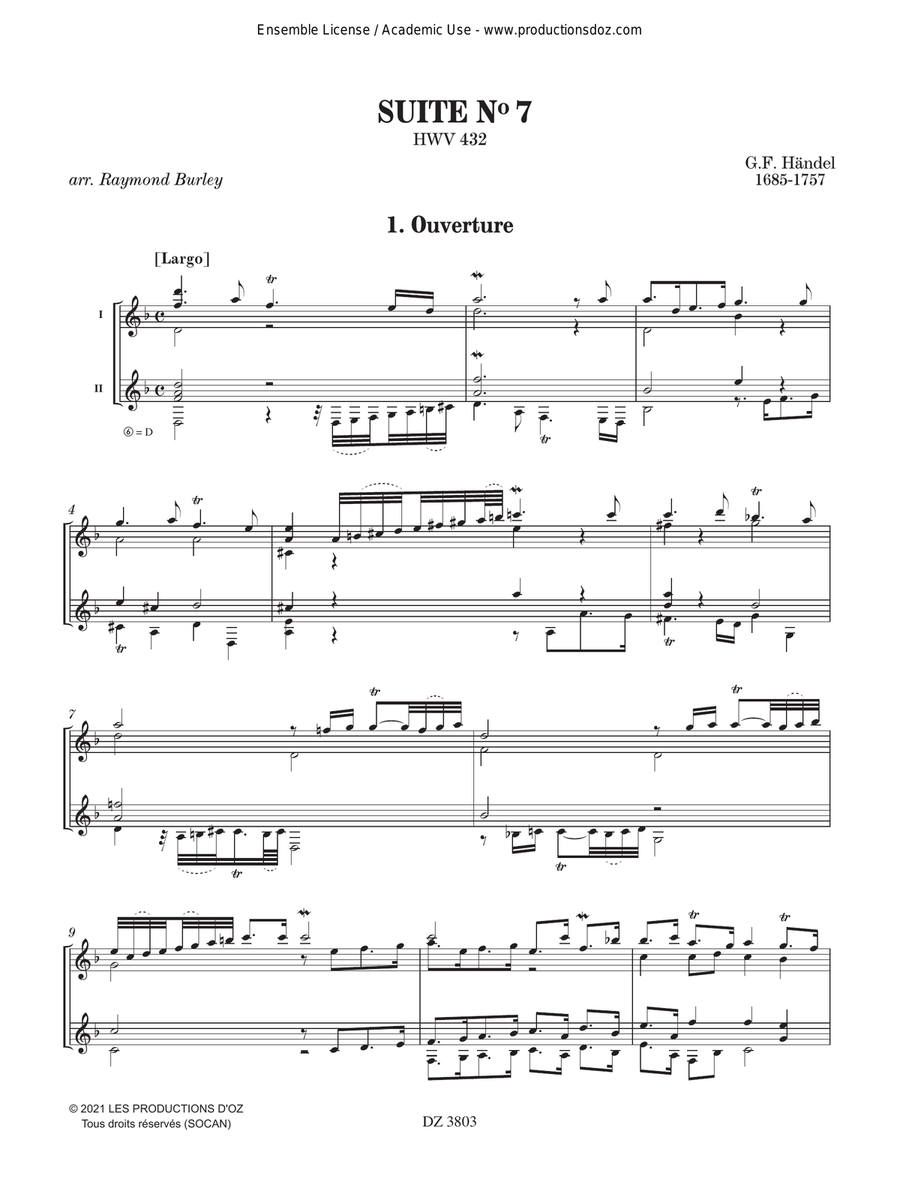 Suite No. 7 Suite No. 7 Classical Guitar scores gallery preview page 3
