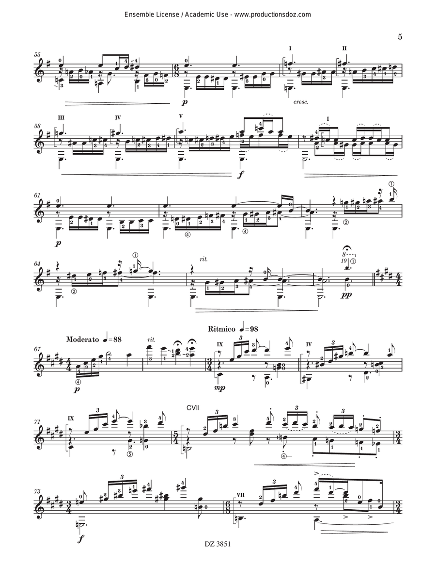The New Folias The New Folias Classical Guitar scores gallery preview page 5