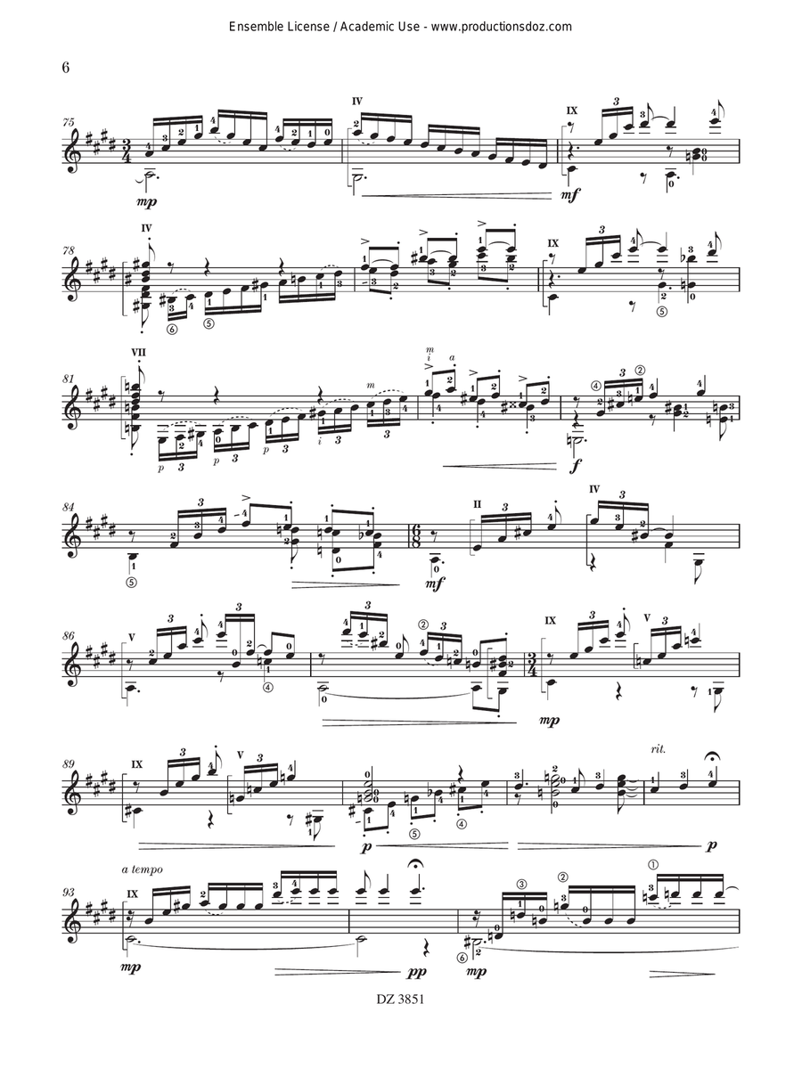 The New Folias The New Folias Classical Guitar scores gallery preview page 6