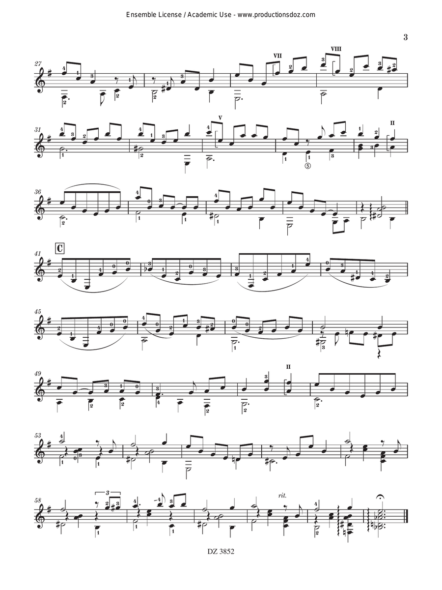 Solo Guitar Works, vol. 1 Classical Guitar scores gallery preview page 3