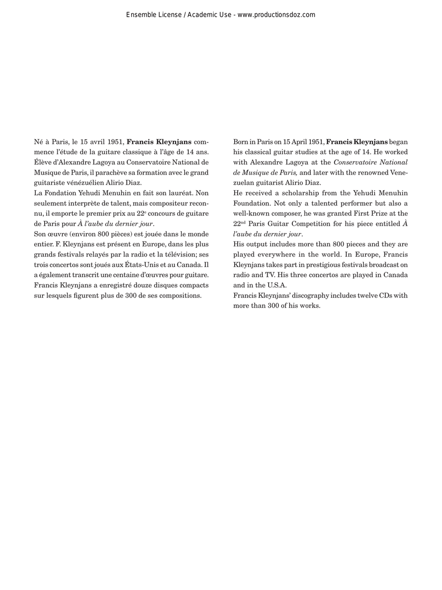 Merci Merci Classical Guitar scores gallery preview page 2