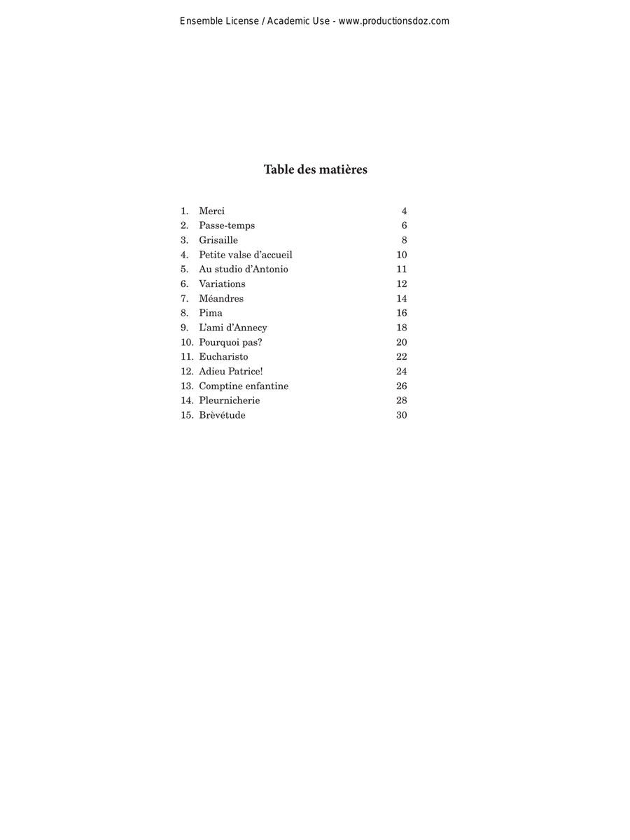 Merci Merci Classical Guitar scores gallery preview page 3