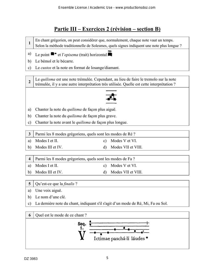 La Méthode Coe de théorie musicale, partie 3 Collection / Songbook scores gallery preview page 5