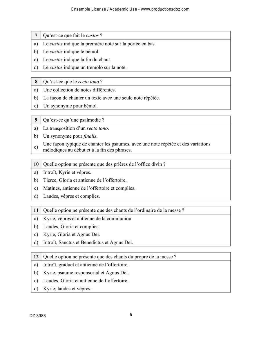 La Méthode Coe de théorie musicale, partie 3 Collection / Songbook scores gallery preview page 6