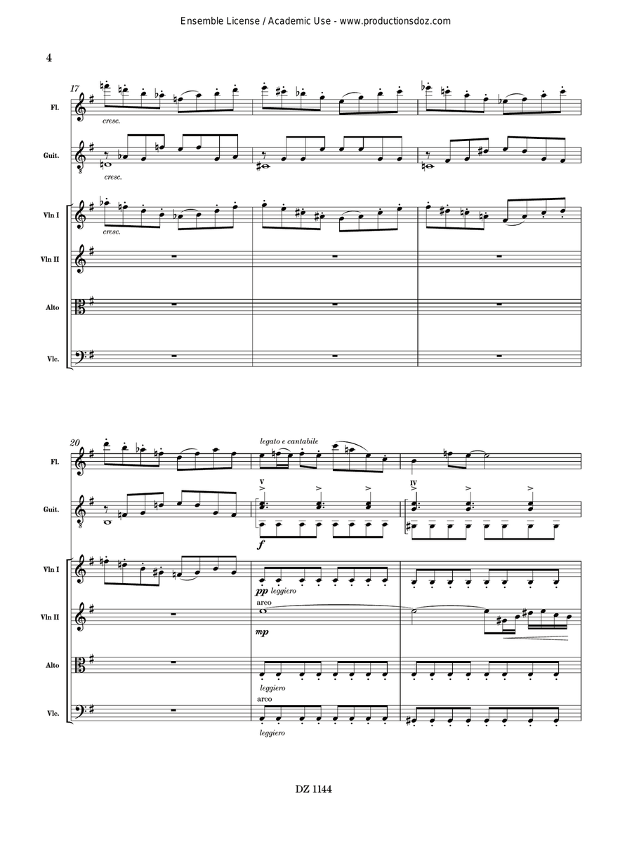 Ponticello Tango Ponticello Tango Flute scores gallery preview page 4