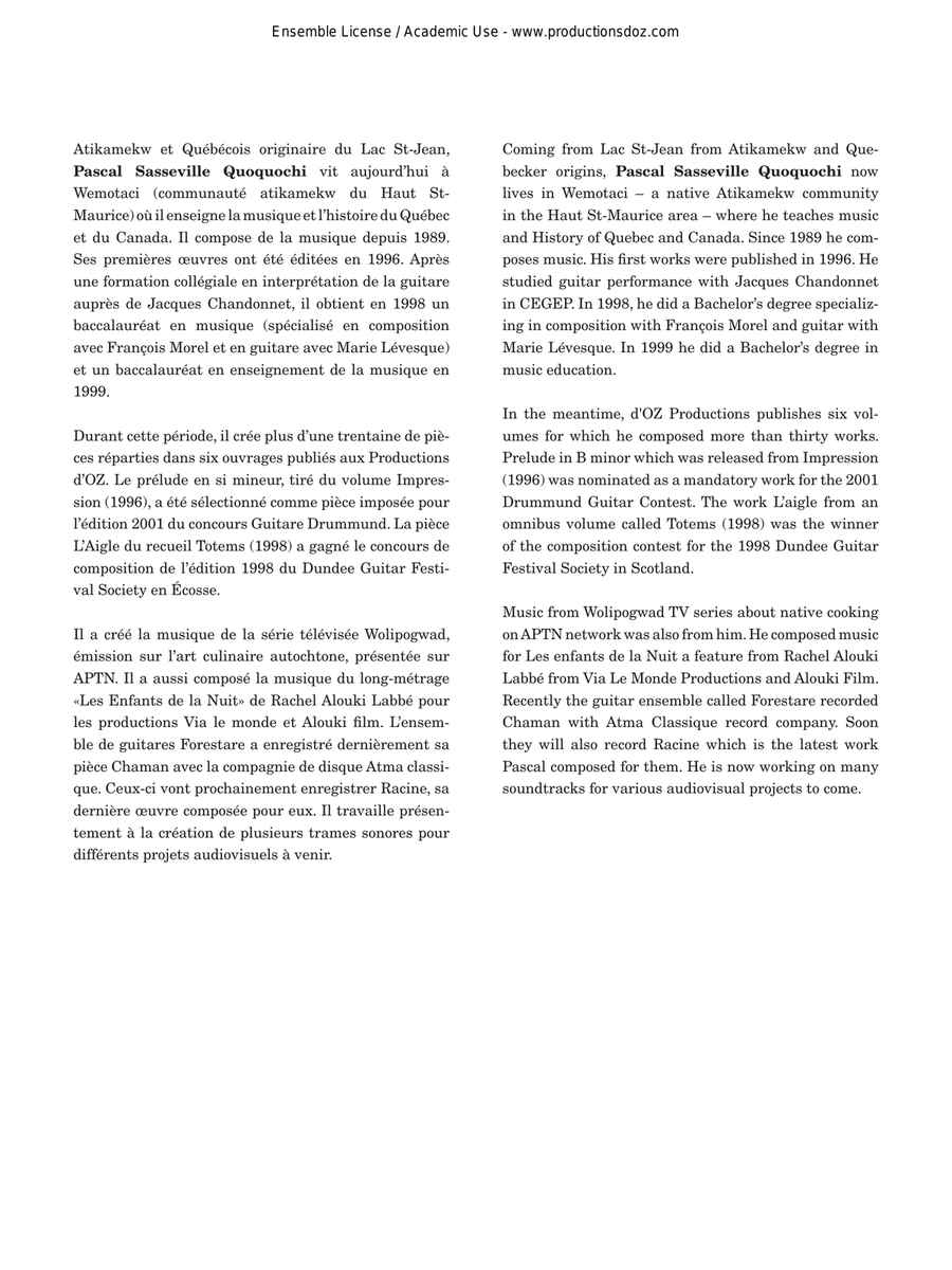 Totems II Totems II Classical Guitar scores gallery preview page 2