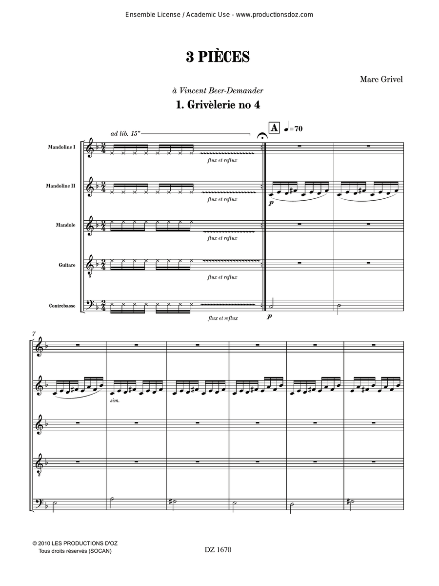 3 pièces 3 pièces Orchestra scores gallery preview page 2
