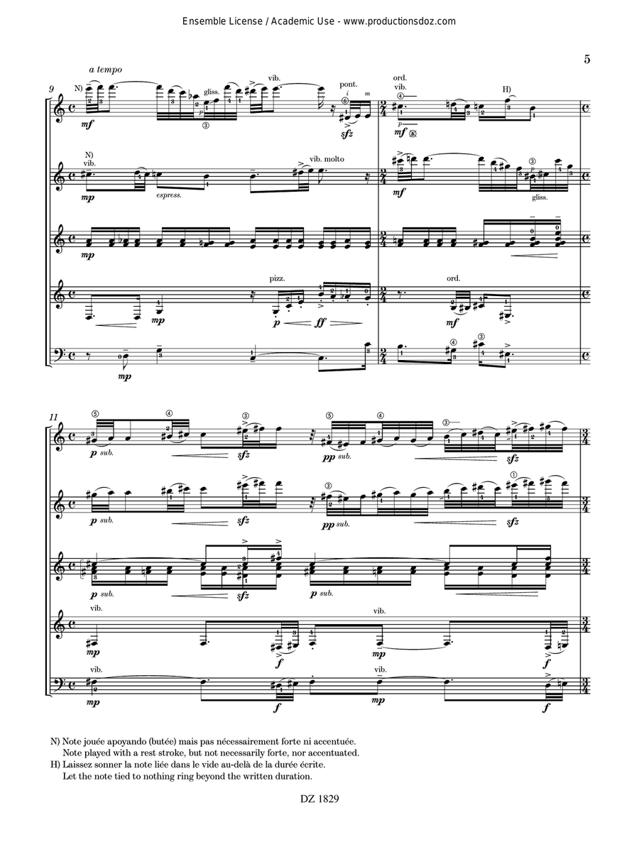 Festival de Paris Festival de Paris Guitar Ensemble scores gallery preview page 5