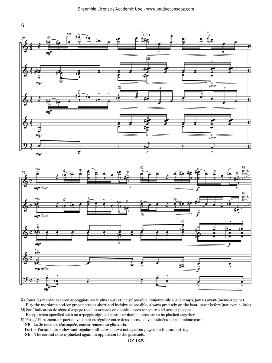 Festival de Paris Festival de Paris Guitar Ensemble scores gallery preview page 6