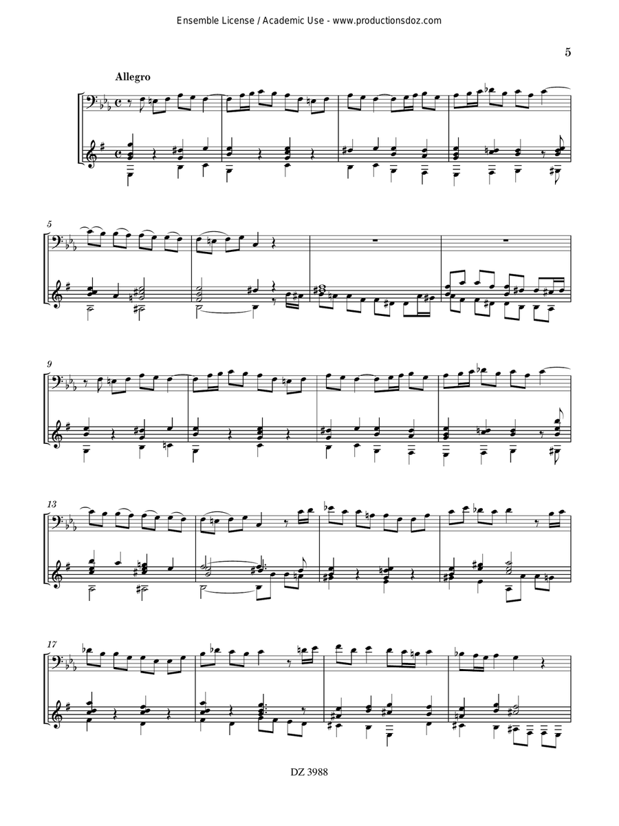 Sonata in F minor Sonata in F minor Bassoon scores gallery preview page 5