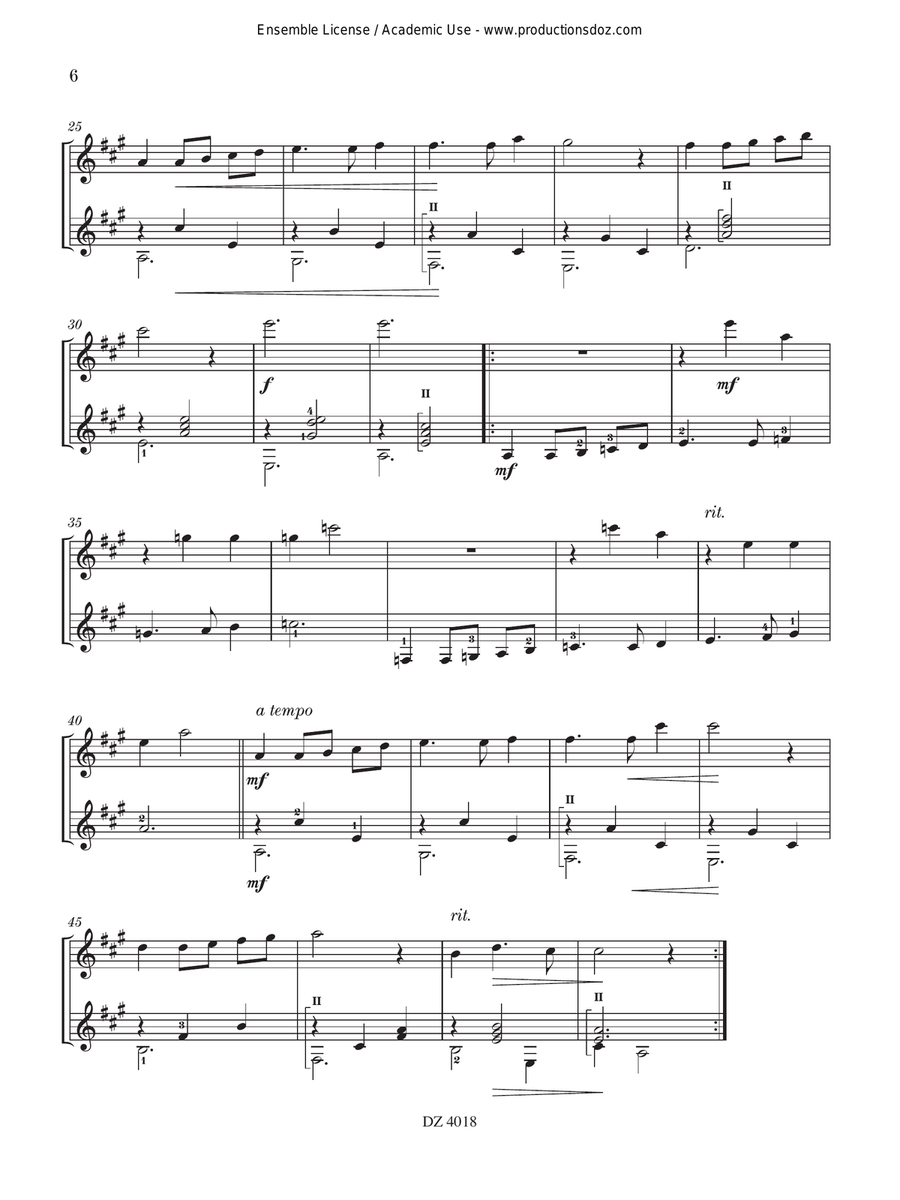 Florilège, vol. 2 Florilège, vol. 2 Classical Guitar scores gallery preview page 6