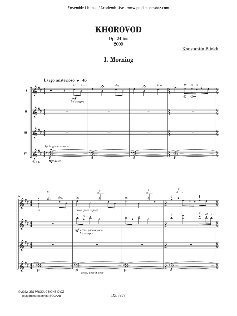 Khorovod, Op. 24 bis Khorovod, Op. 24 bis Guitar Ensemble scores gallery preview page 2