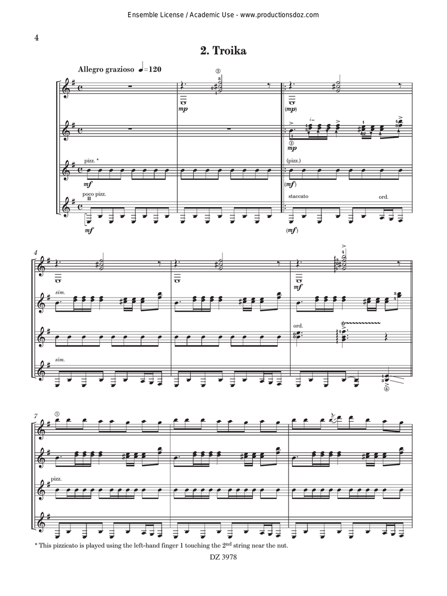 Khorovod, Op. 24 bis Khorovod, Op. 24 bis Guitar Ensemble scores gallery preview page 4
