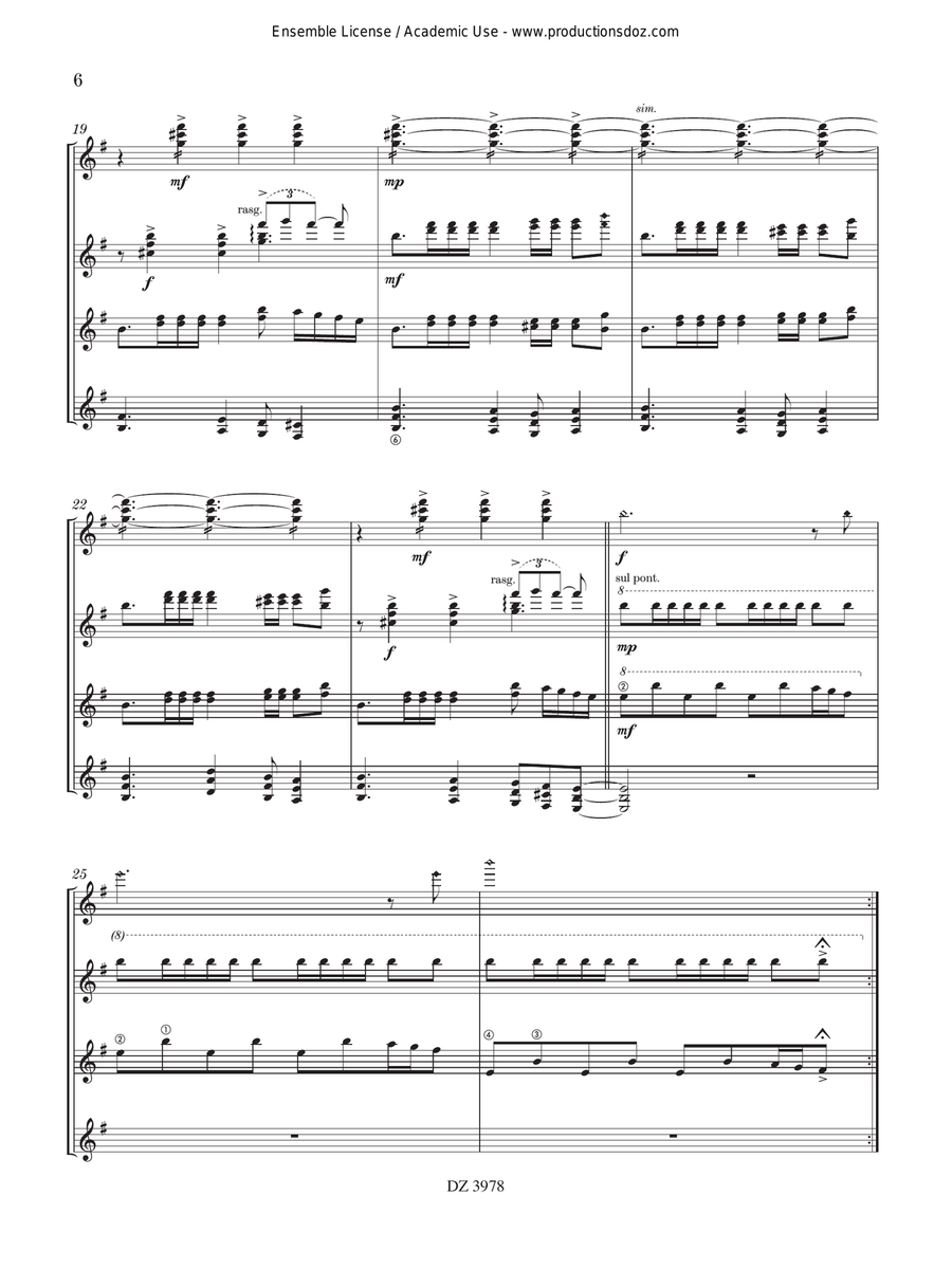 Khorovod, Op. 24 bis Khorovod, Op. 24 bis Guitar Ensemble scores gallery preview page 6